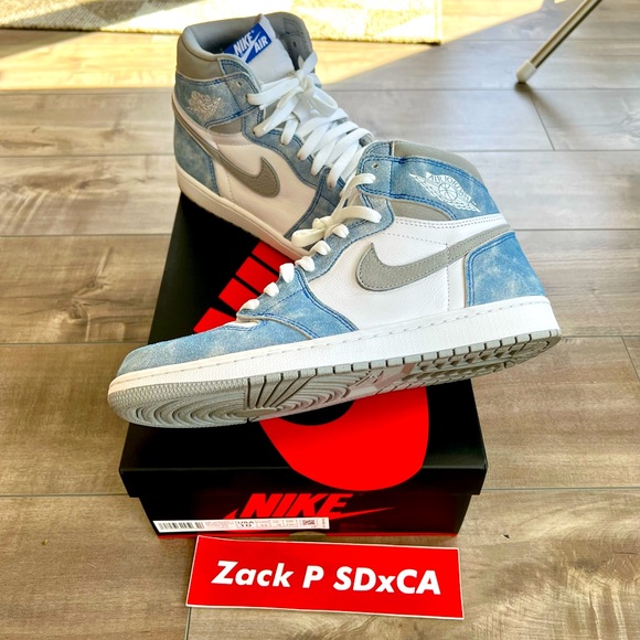 Jordan Other - Nike Air Jordan 1 Retro High Hyper Royal Smoke Grey size 10 Men’s lightly used
